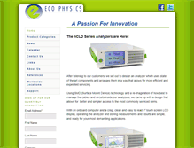 Tablet Screenshot of ecophysics-us.com